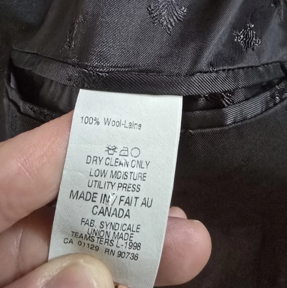 Ralph Lauren Blazer 100% Wool‎ 2 Button Sport Coat Jacket Navy Blue Size 42